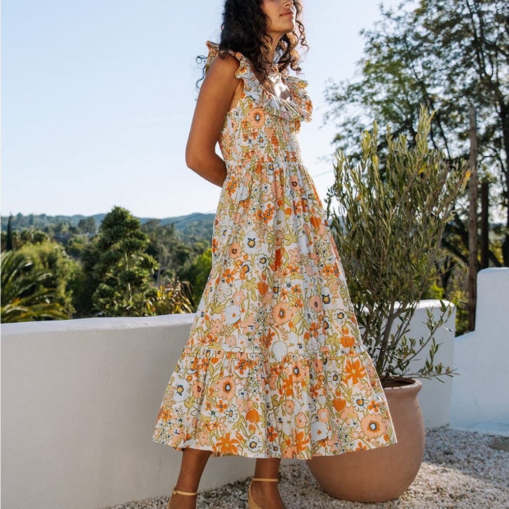 Cleobella Zoe Midi Dress Size Large